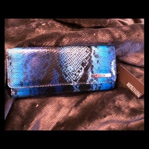 Kenneth Cole Reaction blue snake print wallet